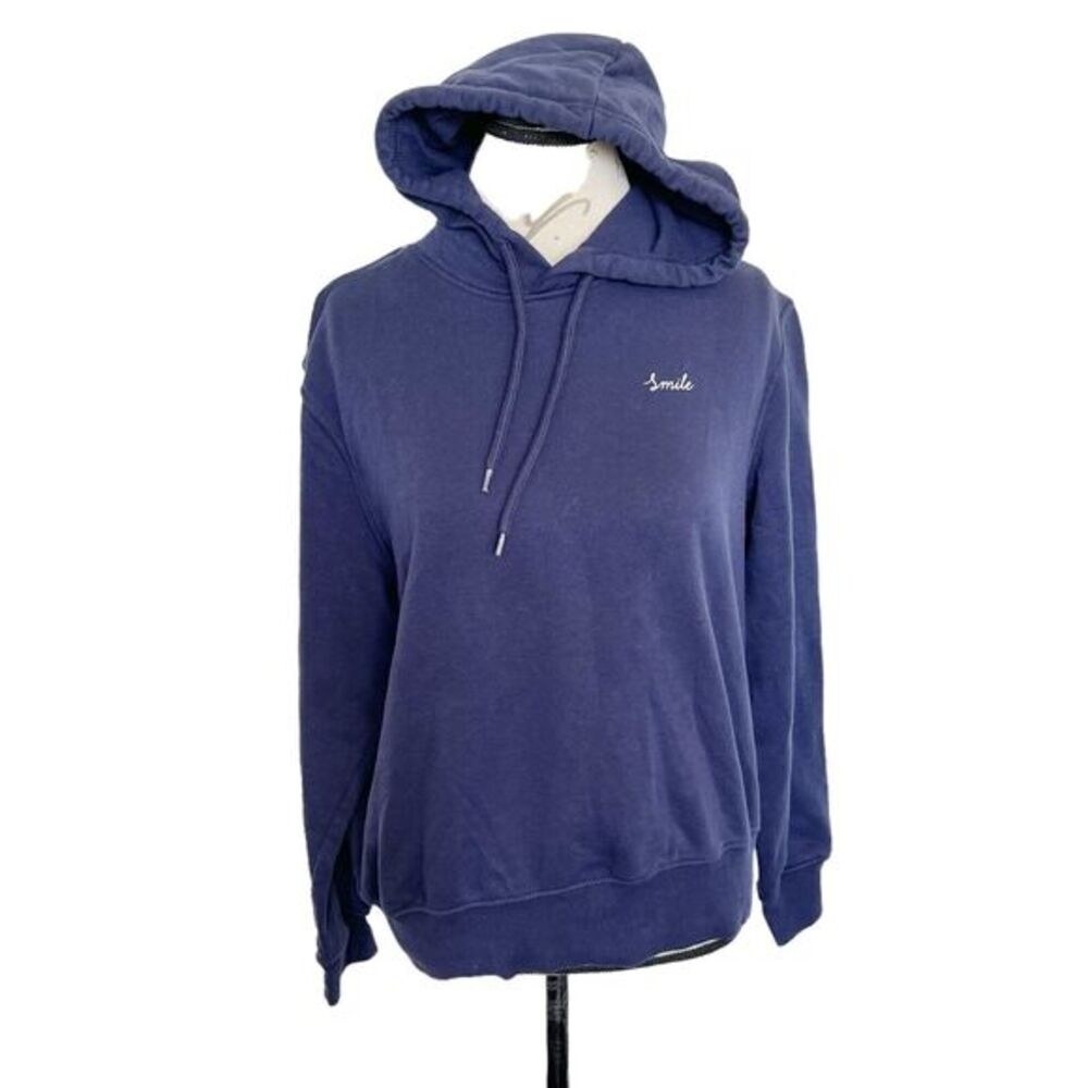 Divided H&M Blue Sweatshirt Hoodie Size Small Womens Drawstring Normcore Casual